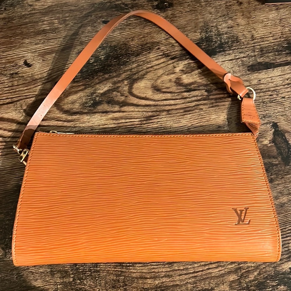 Louis Vuitton Leather Epi Pouchette
